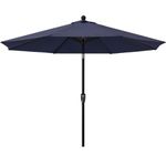 ABCCANOPY 9' Patio Umbrella Table Market Umbrella with Push Button Tilt for Garden, Deck, Backyard and Pool,Navy Blue