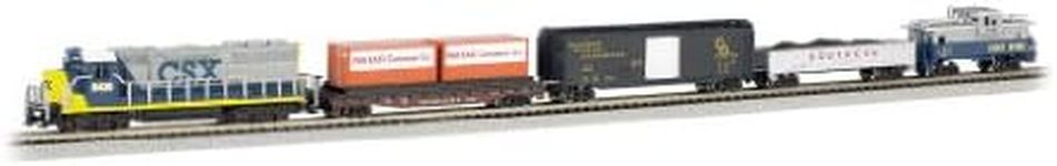 Bachmann Trains Freightmaster Ready to Run 60-Piece Electric Train Set, N Scale