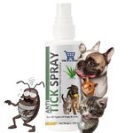 Cozy Puppies Dog Cat Naturals Flea and Tick Spray 250 ml with Natural Oils for Dogs and Cat with Natural Ingredients-Tick Repellent