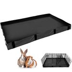 47x24 Guinea Pig Cage Liners, Waterproof Guinea Pig Durable Tarp Bottom for Grids Habitat Small Animal Cage Bottom for Chinchilla Rabbit Ferret