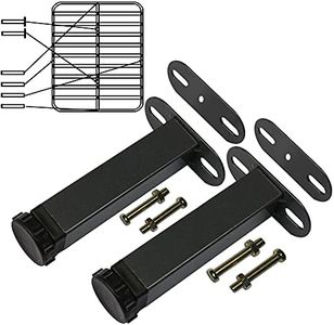 Metal Adjustable Legs for Bed Furniture Hardware Cabinet Foot Legs feet Support/Heavy Duty Easy Install Bed Center Frame Slat Support Leg 2PCS(9.8"-12.6" Height)