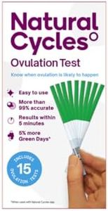 Natural Cycles Ovulation Test Strips (15 Count) - LH Ovulation Tests for Women Trying to Conceive - Ovulation Predictor Kit with 99% Accuracy, Easy At Home Fertility Test