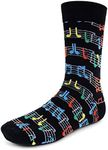 Parquet Fun Socks for Men-Novelty S