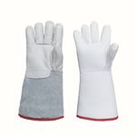 Inf-way Cryogenic Gloves Low Temperature LN2 Liquid Nitrogen Protective Gloves Cold Storage Safety Frozen Gloves