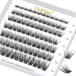 Lash Clusters C Curl Mix Length Cluster Lashes DIY Lash Extensions 8mm 10mm 12mm 14mm 16mm Individual Eyelash Clusters Super Thin Band EMEDA (Mix 8-14mm D Curl Natural Spica)