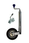 leisure MART 48mm Jockey Wheel and Clamp with Solid Wheel for Trailers and Caravans LMX2401