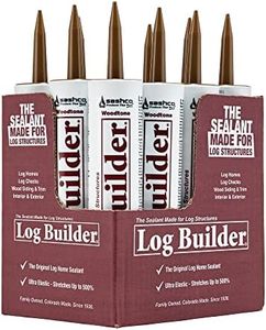 Sashco Log Builder Acrylic Latex Sealant, 10.5 oz Cartridge, Woodtone (Pack of 12)