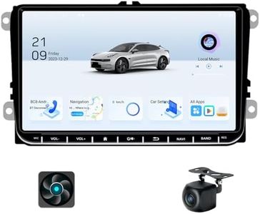 JMANCE Android Car Stereo for VW Passat Jetta Golf Skoda Tiguan EOS Polo Touran Seat 9 inch Double Din GPS Navigation with Backup Camera 2+32GB FM GPS Auto Radi
