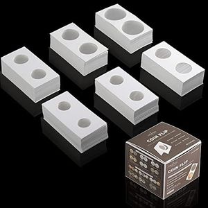 300 PZ Coin Flip 2x2 pollici Tasche 6 Formati Portamonete di Cartone Album di Monete Libro per Forniture di Raccolta di Monete FC01MX1