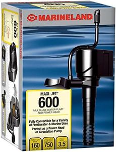 Marineland Maxi-Jet 600, Multi-Use Water Pump And Power Head, Fully Convertible (ML90510), 160/750 GPH