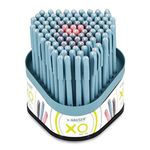 Hauser XO Ball Pen Box Stand Pack | Tip Size 0.7 mm | Comfortable Grip With Smudge Free Writing | Sturdy, Refillable Pen | Blue, Black & Red Ink, Pack of 100