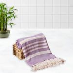 MELLOW 100% Bamboo Large Bath Towel for Women & Men | Ultra Soft, Premium Absorbent, Lightweight, & Quick Dry Bath Towel, Travel, Gym, Beach, Pool, and Yoga | 75 x 150 cm (Set of 1) (Classic Lilac)