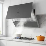 ROBAM Range Hood 36 inch 1400 CFM, Brushless Motor, AI Gesture & Touch Control, Auto-Clean with Nano Coating, Wash-Free Filter, Stainless Steel, Ducted Wall Mount or Under Cabinet 56H2SY