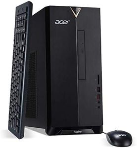 Acer Aspire TC-885-UA91 Desktop, 9th Gen Intel Core i3-9100, 8GB DDR4, 512GB SSD, 8X DVD, 802.11AC Wifi, USB 3.1 Type C, Windows 10 Home,Black