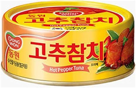 Dong Won Tuna Can (150 g/can) (Hot Red Pepper, 150 g x 8 can)