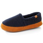 ACORN Women's Moc, Navy Popcorn, Medium / 6.5-7.5