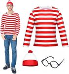 Esiaphia Wheres Waldo Costume Adult