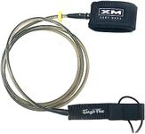 XM SURF MORE Regular 6ft Surfboard Leash with Tangle Free Upgrade, Cord Thickness (.270in), Key Pocket, Unbreakable Swivels, Detachable Railsaver, Made in USA