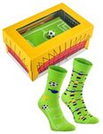 Rainbow Socks - Women Men Novelty Football Socks Gift - 1 Pair - Size 4-7