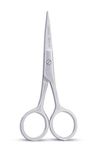 DANIAL 4.5" Stainless Steel Hair Cutting Scissors - Crafted for Precision Grooming: Professional Men's Barber Tool for Moustache, Beard, and Eyebrows - Rust-Free, Finest Trimming Experience