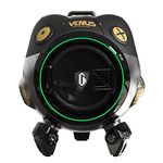 GravaStar Outdoor Bluetooth Speaker with Subwoofer, Portable Party Speaker for iPhone, Laptop, IPX5 Waterproof, Stereo Dual Pairing, 6 Lights, 10H Playtime, Venus Series