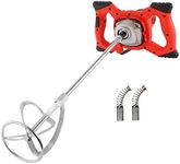 VOTOER 2100W Electric Handheld Paint Cement Mortar Concrete Mixer Drilling Rig Mortar Grout Cement Mixer Stirring Tool w/Rod, 6-Speed Adjustment