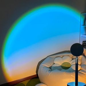 GY Sunset Lamp, 2 Colours Sunset Lamp, USB Connection Sunlight LED Projector, 180° Rotating Sunset Projection Lamp, Mood Lamp for Party, Tiktok, Photography, Selfie, Living Room Decoration