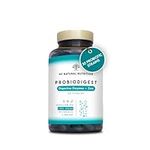 Probiotics, Prebiotics, Digestive Enzymes & Zinc. Probiotic with 60 Billion CFU - 30 Live Strains. Bacterial Cultures, Helps Immune System. with lactobacillus. 90 Capsules. CE. N2 Natural Nutrition…