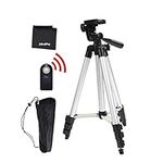 UltraPro 50" Inch Full Size Aluminum Camera Tripod + Wireless Remote Bundle for Nikon Digital Cameras, Includes UltraPro Microfiber Cleaning Cloth