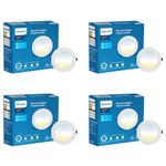 PHILIPS StarFit 7-watt Round LED Downlighter | 3 Colors in 1 Concealed JB LED Downlight | LED Ceiling Light for Home and Hall | Cut Out: 3 inch, Color: Tunable White, Pack of 4