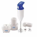 Boss E113 180-Watt Hand Blender with Chutney and Chopper Attachments, Blue