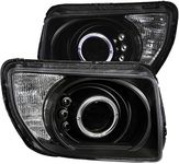 Anzo USA 121432 Black Halo Projector Headlight with Clear Lens