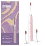 M-teeth Sonic Electric Toothbrush for Adults, X5 Series with 90 Days Battery Life, Rechargeable Battery, 3 Modes, 3 Brush Heads, Smart Timer, Dentist Recommended, Water Resistant, Purple