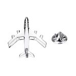 Vcufflinks Jet Airplane Plane Commercial Jetliner Brooch Lapel Pin