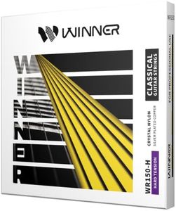 W WINNER Classical Guitar Strings – Nano Coated, Silver Plated Winding with Crystal Nylon Core, Warm Sweet Tone, Sensitive Response, 6 String Set for Nylon String Guitar, WR150 Hard Tension