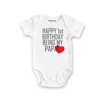 Babyrobe Happy First Birthday Being My Daddy Onesie (3-6 months)