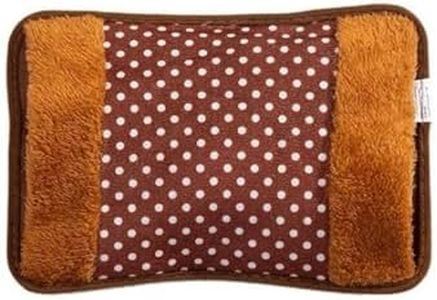 RESAES Resistant and aesthetic Bolsa de Agua Caliente Eléctrica Recargable y Portable eficaz para Aliviar Dolores musculares y Cama Caliente recargable en 15 minutos (Beige)