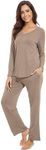 WiWi Pajamas for Women Long Sleeve 