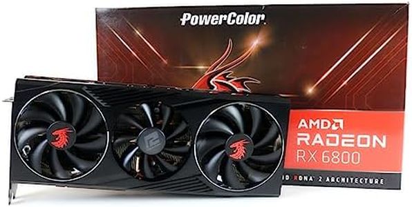 PowerColor Red Dragon AMD Radeon RX 6800 Gaming Graphics Card with 16GB GDDR6 Memory, Powered by AMD RDNA 2, Raytracing, PCI Express 4.0, HDMI 2.1, AMD Infinity Cache (Renewed)