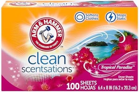 Arm & Hammer Dryer Sheets, Tropical Burst, 100 count