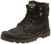 Palladium Men's Pampa Hi Wax Boots Combat, Black, 7