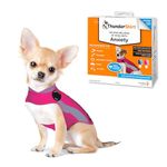 Thundershirt TH00140 Less Than 12-Pounds XX Small Dog Anxiety Treatment Polo Chest 9-13.5-Inch, Pink