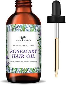 Rosemary Oil for Hair Growth by Baja Basics, Moisturizing Hair Oil for Split Ends and Dry Scalp, Hair Strengthening, All Hair Types 2 oz