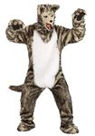 Elope Adult Wolf Fancy Dress Costume with Mouth Mover Mask Standard