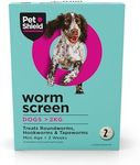 Worm Screen Combo, Dog Worming Tablets, 2 Pack – Vet Approved Worming Tablet for Dogs & Puppies Over 2 Weeks / 2kg+ in Weight – Kills Roundworms, Hookworms & Tapeworms – 2 Dog Wormer Tablets