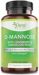 Pure By Nature D-Mannose with Cranberry and Dandelion Root, 120 Count