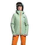 THE NORTH FACE Women's ThermoBall Eco Snow Triclimate Jacket, Misty Sage/Mandarin, Small