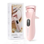 TOUCHBeauty Heated Eyelash Curler with LED Display,Rechargeable Electric Eyelash Curler,3 Temperature Modes, Color Changing Silicone Pad, 10s Quick Heat and Long-Lasting AG-2316APK