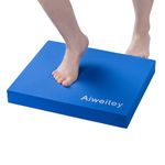 Aiweitey Stability Trainer Pad - Foam Balance Exercise Pad Cushion for Therapy, Yoga, Dancing Balance Training, Pilates,and Fitness (blue-cc)