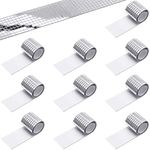 4720 Pieces Self-Adhesive Mirrors Mosaic Tiles, Glass Mirror Wall Sticker, Square Glass Mosaic Stickers Mini Mirror Stickers for DIY Disco Party DIY Decor (5 x 5 mm, Silver)